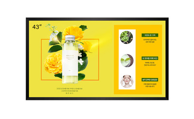 43"スタンドアローンデジタルサイネージ(1500cd/㎡)