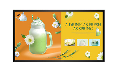 49"スタンドアローンデジタルサイネージ(1500cd/㎡)